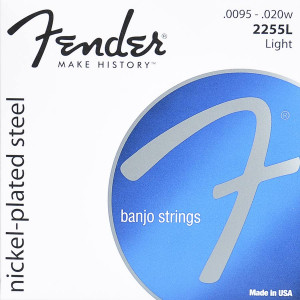 Fender snarenset tenorbanjo, nickel plated steel, light, 0095-010-013-020w-0095 loop end