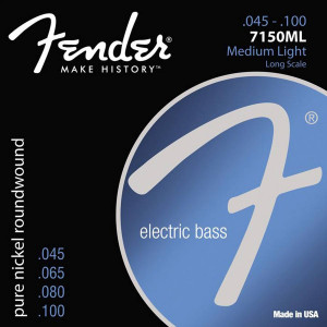 Fender Original 7150s snarenset elektrische basgitaar pure nickel roundwound medium light .045-.065-.080-.100