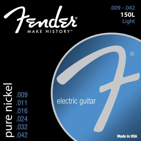 Fender Original 150s snarenset elektrisch pure nickel light.009-.011-.016-.024-.032-.042