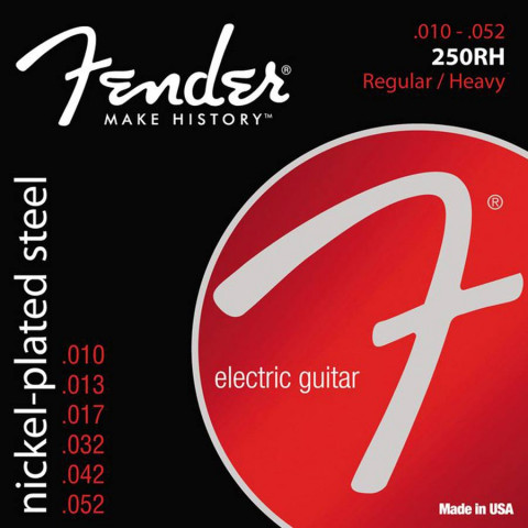 Fender Super 250s snarenset elektrisch nickel roundwound regular top heavy bottom.010-.013-.017-.032-.042-.052