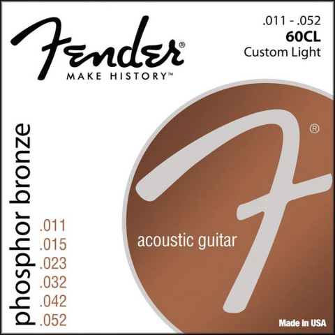 Fender Phosphor Bronze akoestische snarenset custom light .011-.015-.023-.032-.042-.052