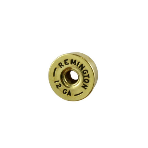 Metalen 12 GA shotgun shell knop goud