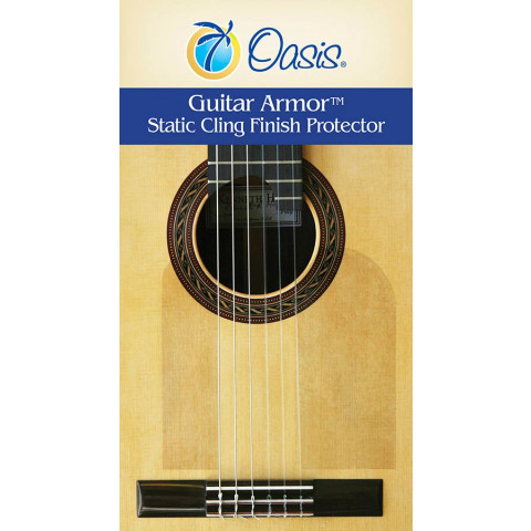 Oasis Guitar Armor soundboard protector static vinyl pickguard (adhesive-.free)
