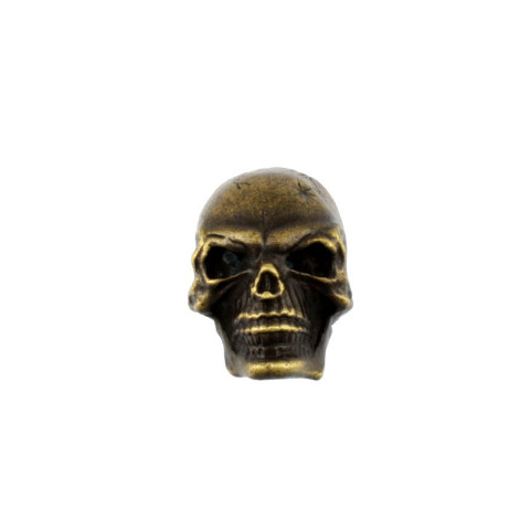 Skull knop push-on antiek goud