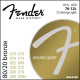 Fender 80/20 Bronze Wound akoestische snarenset 12-snarig light .010-.010-.014-.014-.022-.008-.030-.012-.040-.018-.050-.026w