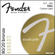 Fender 80/20 Bronze Wound akoestische snarenset custom light .011-.015-.023-.032-.042-.052